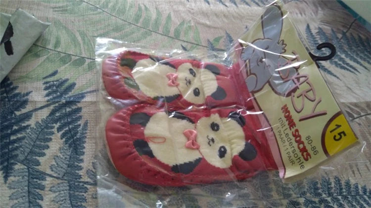 Toddler Indoor Sock Shoes Newborn Baby Socks Winter Thick Terry Cotton Baby Girl Sock with Rubber Soles Infant Animal Funny Sock